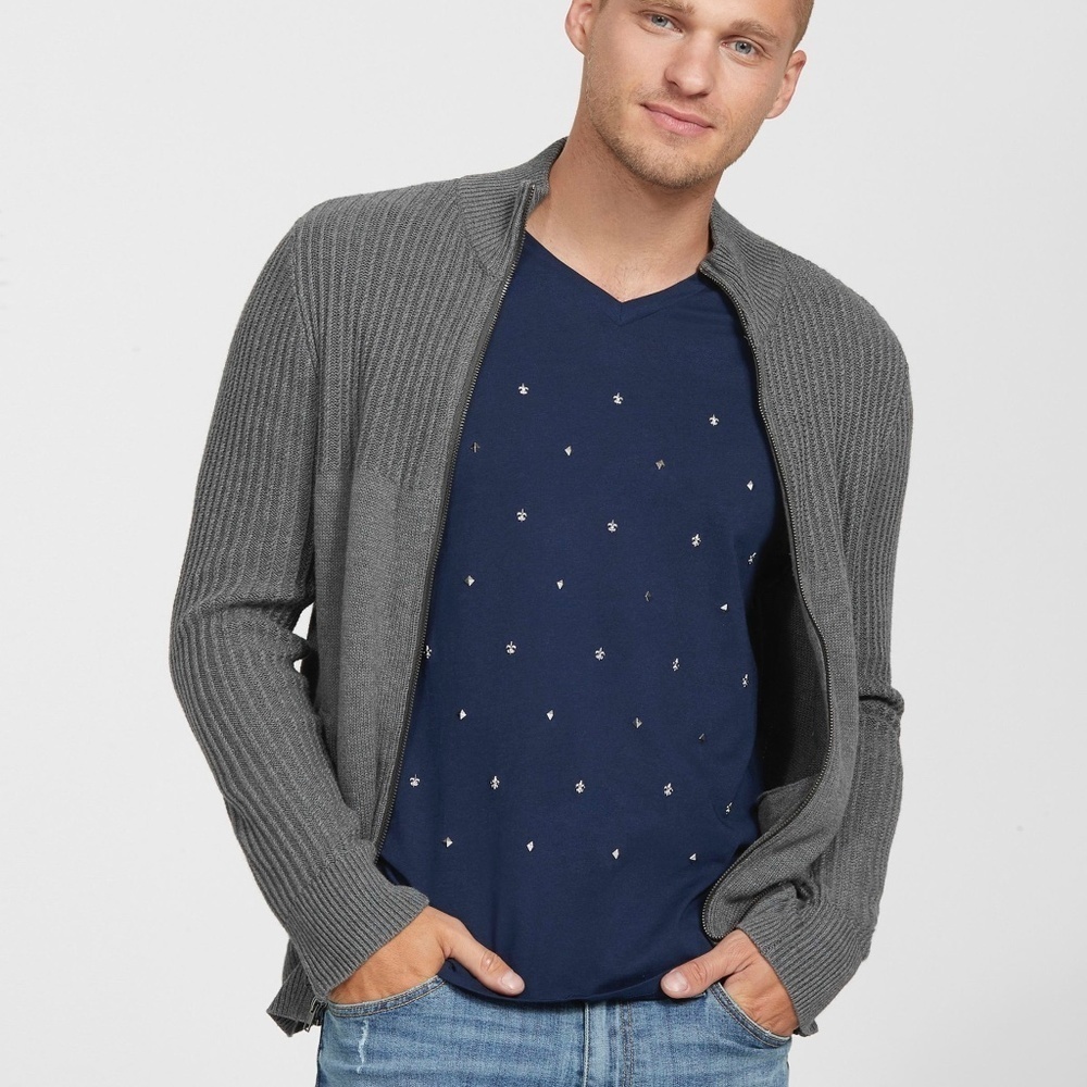 New G BY GUESS Mission Mock Neck Sweater SZ M